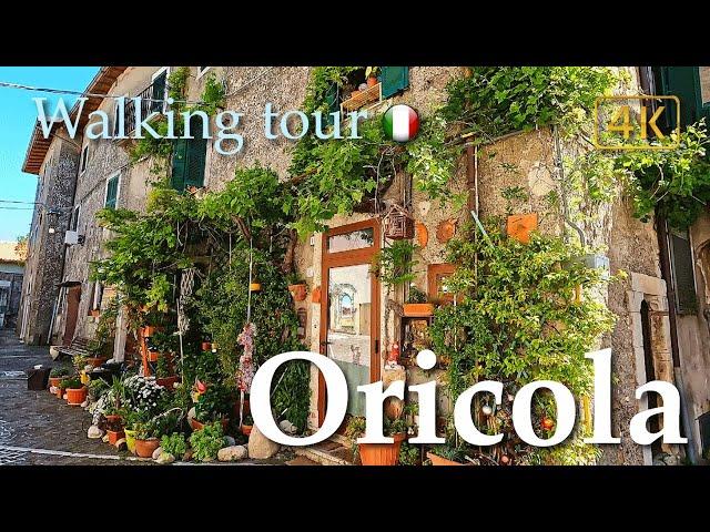 Oricola (Abruzzo), Italy【Walking Tour】History in Subtitles - 4K