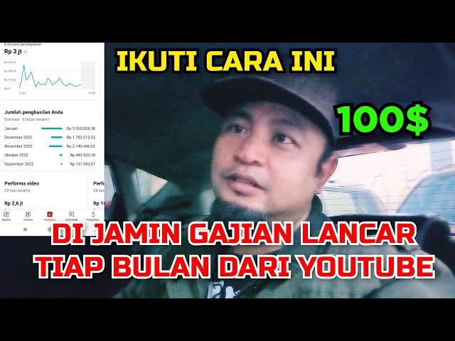 IKUTI CARA INI, DIJAMIN GAJIAN LANCAR TIAP BULAN DARI YOUTUBE #gajiyoutuber2023  #youtuberpemula