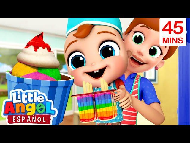 Helados de Frutas + Mas | Canciones Infantiles de Bebé Juan | Little Angel Español