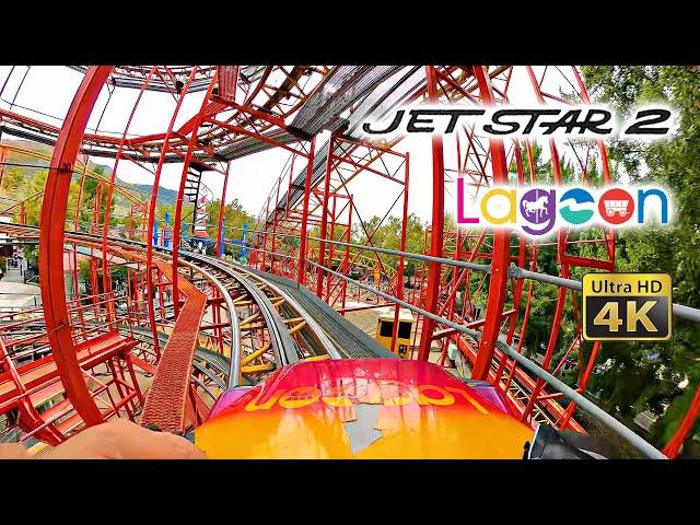 Jet Star 2 Roller Coaster On Ride 4K POV Lagoon 2023 09 30