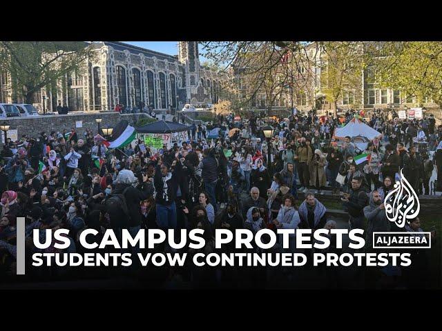 US campus protests against Israel intensify