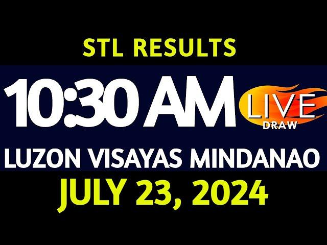 Stl Result Today 10:30 am draw July 23, 2024 Tuesday Luzon Visayas and Mindanao Area LIVE