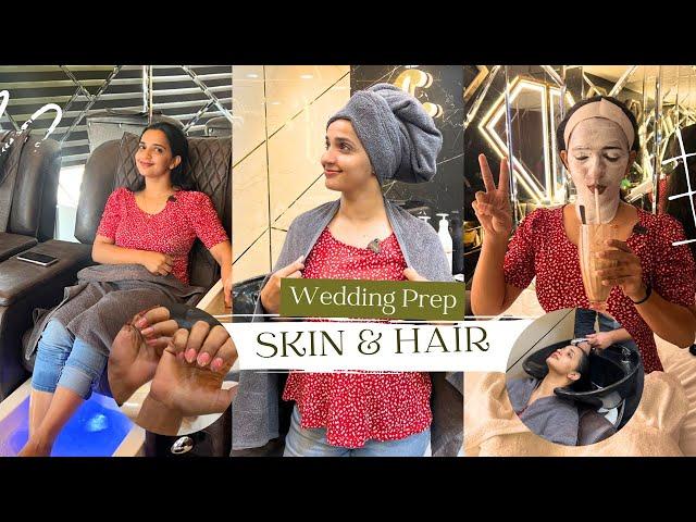 Wedding Prep | Hair Spa,Nails,Cleanup,Waxing,Pedicure | Malavika Krishnadas #NayikaWedsNayakan ️