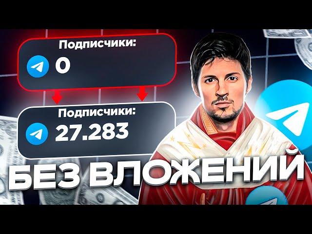 Как Раскрутить Телеграм Канал БЕЗ ПОКУПКИ РЕКЛАМЫ бесплатно с нуля