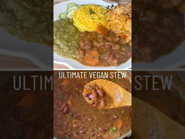 Ultimate Vegan Red Bean Stew #shorts #riceandpeas #trinifood #caribbeanfood