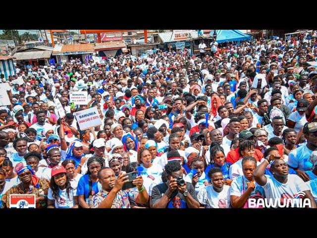 Fireworks at Nsawam market as BAWUMIA,Bryan Acheampong shake NPP Stronghold