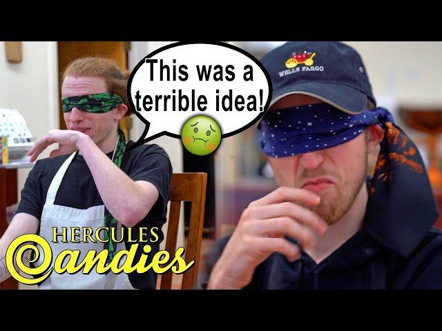 Trying Random Foods Covered In Chocolate...But Blindfolded