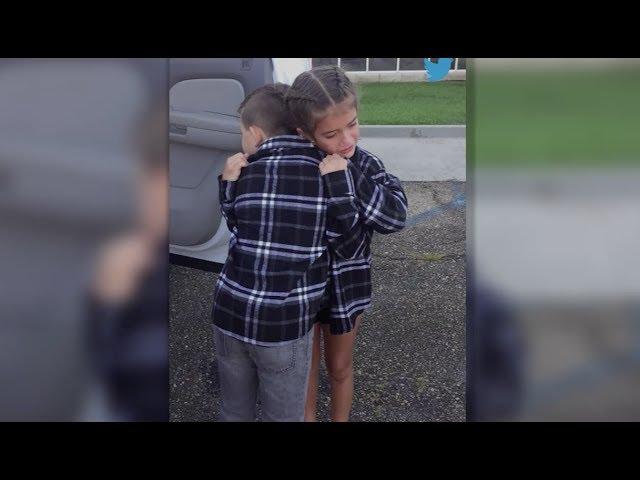 Hearts Melt as 9-Year-Old 'Couple' Says Goodbye