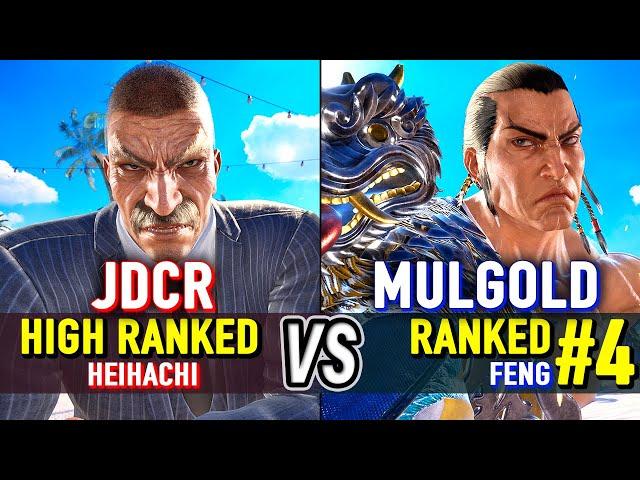 T8  JDCR (Heihachi) vs MULGOLD (#4 Ranked Feng)  Tekken 8 High Level Gameplay