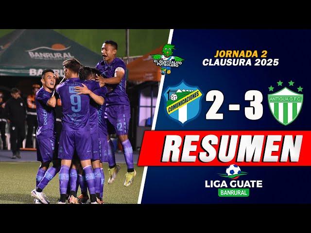 VICTORIA AGUACATERO/ Comunicaciones 2 vs Antigua GFC 3 / Jornada 3 Clausura 2025 Liga Nacional