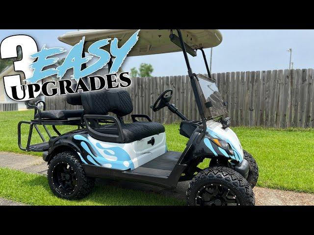 3 EASY Golf Cart UPGRADES From 10L0L | This Will Transform Your Look!