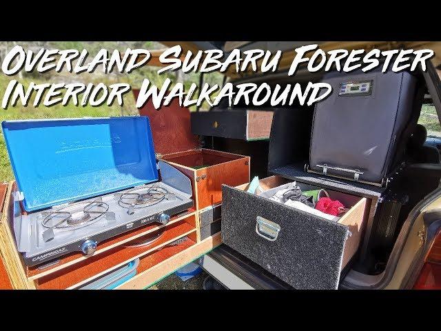 FULL OVERLAND INTERIOR SETUP in a SUBARU FORESTER