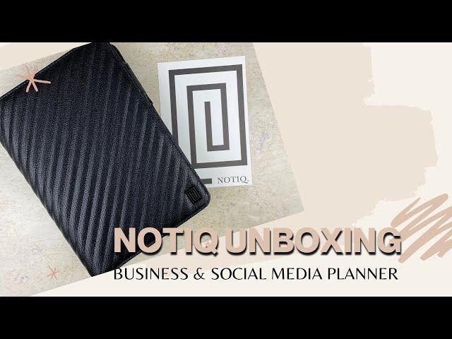 NOTIQ UNBOXING | HALF LETTER DISCBOUND FLIPTHROUGH | BUSINESS & SOCIAL MEDIA PLANNER
