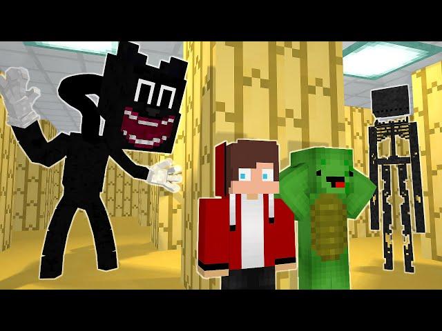 MAIZEN - JJ & Mikey VS CARTOON CAT Challenge - A Minecraft Animation