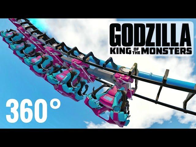 360° GODZILLA ゴジラ Roller Coaster 360 video VR POV Ride PSVR Google Cardboard