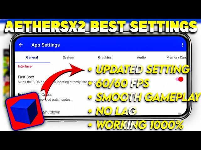 {2025}Aethersx2 Emulator Best Settings For All Android Phones | 60 FPS No Lag Setting For Aethersx2