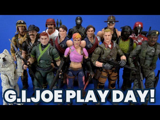 G.I.Joe Play Day! Stalker Bazooka Recondo Zarana Dusty Tomax Xamot Sgt Slaughter Snake Eyes more!