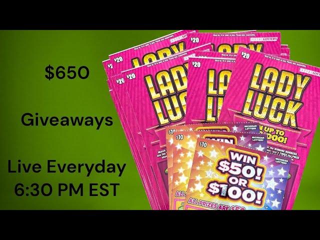 LIVEHOOSIER LOTTERY BIG WINS! $20 Lady Luck Full Book!