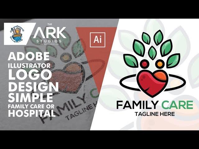 Tutorial Adobe Illustrator  Logo Design  Simple Hospital and Family Care