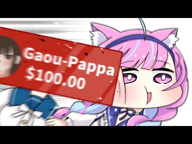 Aqua is slapped by her mom's superchat 【Minato Aqua/hololive】