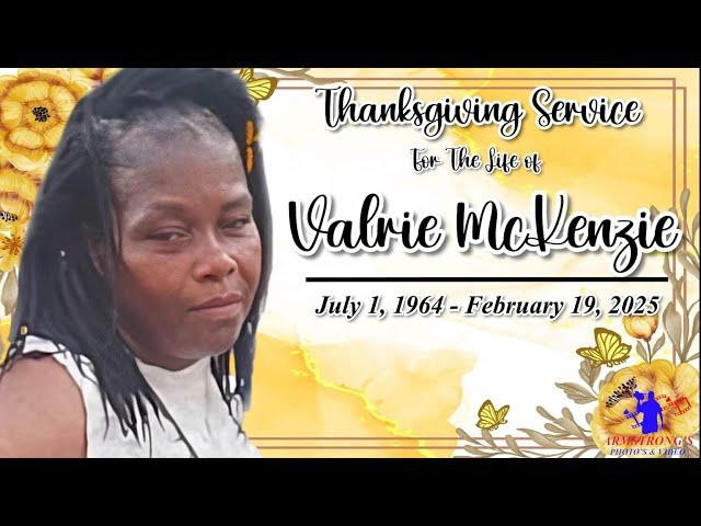 Valrie McKenzie "Valda" Funeral Service