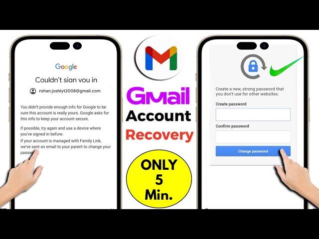 Gmail Account Recovery 2025 ||How To Recover Gmail Account without Verification Code & Password 2025