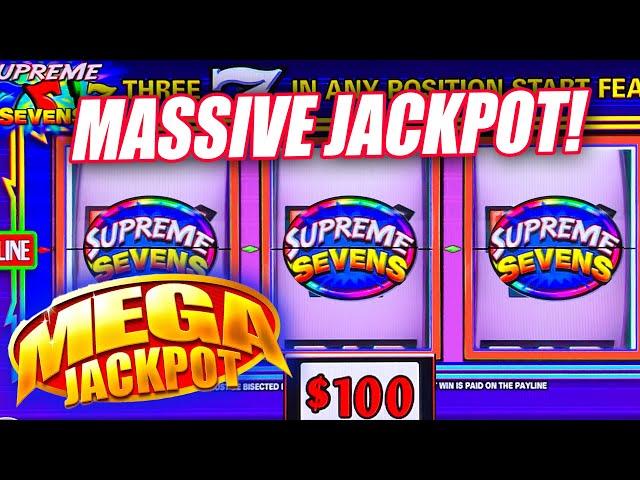 WOW!! I WON THE MOST MASSIVE JACKPOT ON THIS SLOT MACHINE  VEGAS CASINO SLOT MACHINE HIGH LIMIT WIN