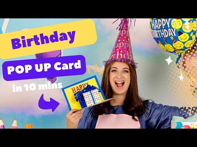 Pop Up Birthday Card! | Present Pop Up Card