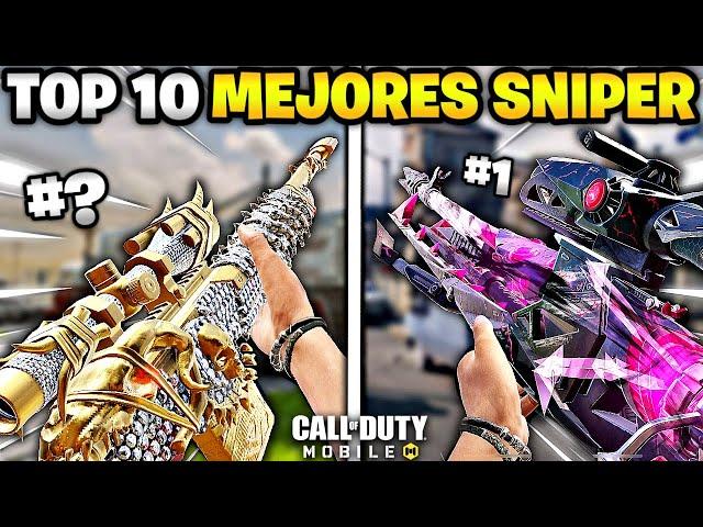 LOS 10 MEJORES FRANCOTIRADORES PARA RANKED EN LA NUEVA TEMPORADA COD MOBILE /TEMPORADA 11 COD MOBILE