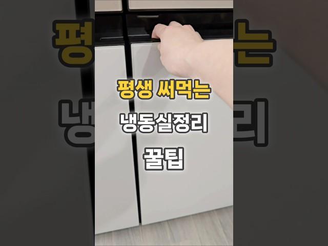 평생 써먹는 냉동실 정리 꿀팁️#살림꿀팁 #냉동실정리 #냉장고정리 #냉동실정리방법