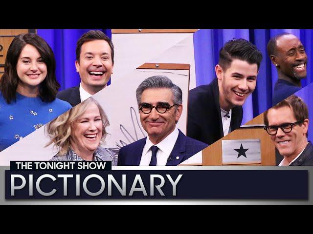 Tonight Show Pictionary with Eugene Levy, Catherine O’Hara, Nick Jonas and More