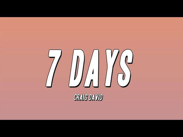 Craig David - 7 Days (Lyrics)