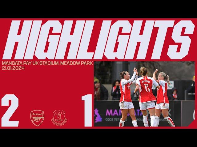 HIGHLIGHTS | Arsenal vs Everton (2-1) | WSL | Foord & Mead give us all three points!