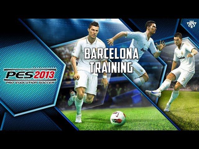 treinando com o barcelona pes 2013