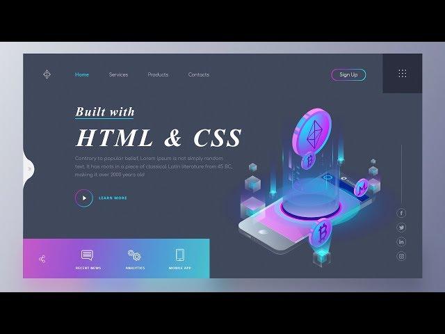 How To Make A Website Using HTML And CSS | Website Design In HTML And CSS