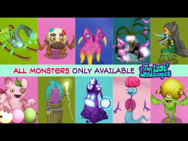 The Lost Landscapes - All New Monsters NOT Available in My Singing Monsters