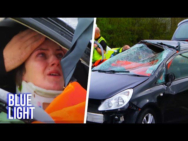 Driver Left in Life-Threatening Condition After Crash | Traffic Cops FULL EPISODE | Blue Light