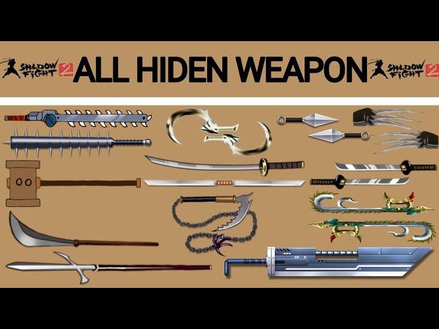 All Hiden Weapon [Full] Shadow Fight 2