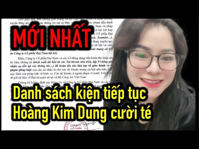 Danh sách kiện tiếp theo, Hoàng Kim Dung cười ẻ