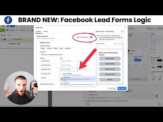 Brand New Feature: Generate High Quality Facebook Leads With Conditional Logic