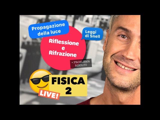 RIFLESSIONE E RIFRAZIONE della luce, fisica onde meccaniche, legge di snell, lenti e specchi fisica