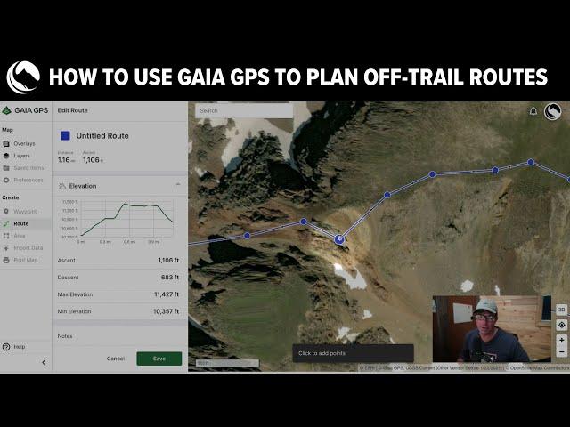 How to Use Gaia GPS: slope angle overlays + satellite imagery - plan off-trail mountaineering routes