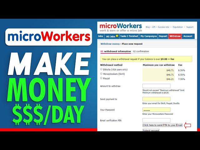 How To Earn Money With Microworkers | Easy Tutorial (2024)