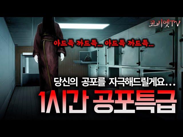 1시간 공포특급 무서운이야기 실화 모음집｜ 보이는 공포라디오｜코비엣TV｜자막有