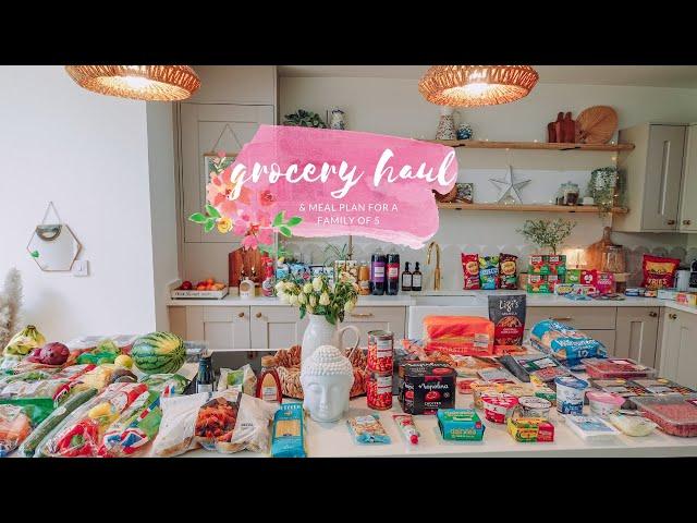 GROCERY HAUL & MEAL PLAN FOR A FAMILY OF FIVE | JULY 2024