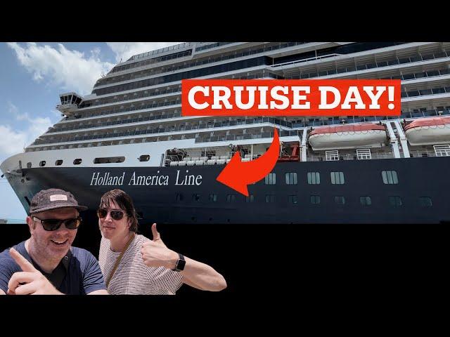 We Boarded a Cruise to the Caribbean | Holland America Nieuw Amsterdam Embarkation Day