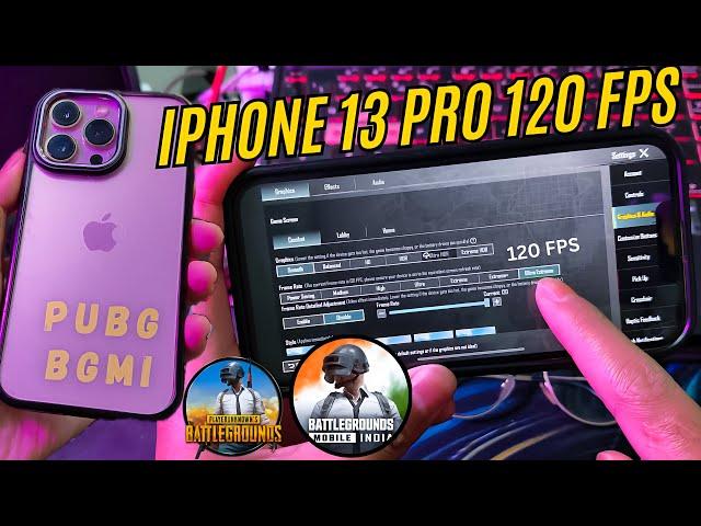 BGMI | PUBG 120 FPS test iPhone 13 Pro