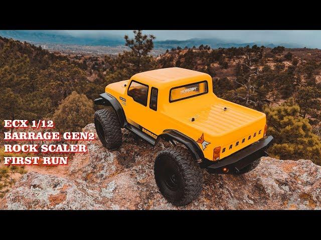 ECX 1/12 Barrage Gen2 4WD Rock Scaler First Run