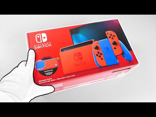 Best NINTENDO SWITCH Special Edition? Unboxing Mario Red & Blue Console!