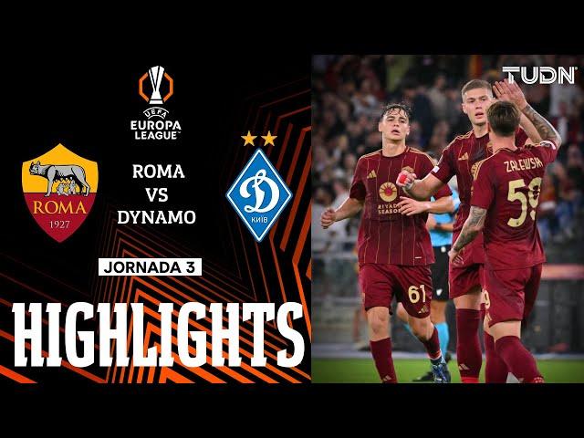 HIGHLIGHTS - Roma vs Dinamo | UEFA Europa League 2024/25 | TUDN